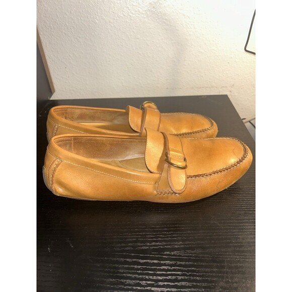 Men’s Ralph Lauren Polo Loafers Moccasins Marks Driving Shoes Brown Sz 13D